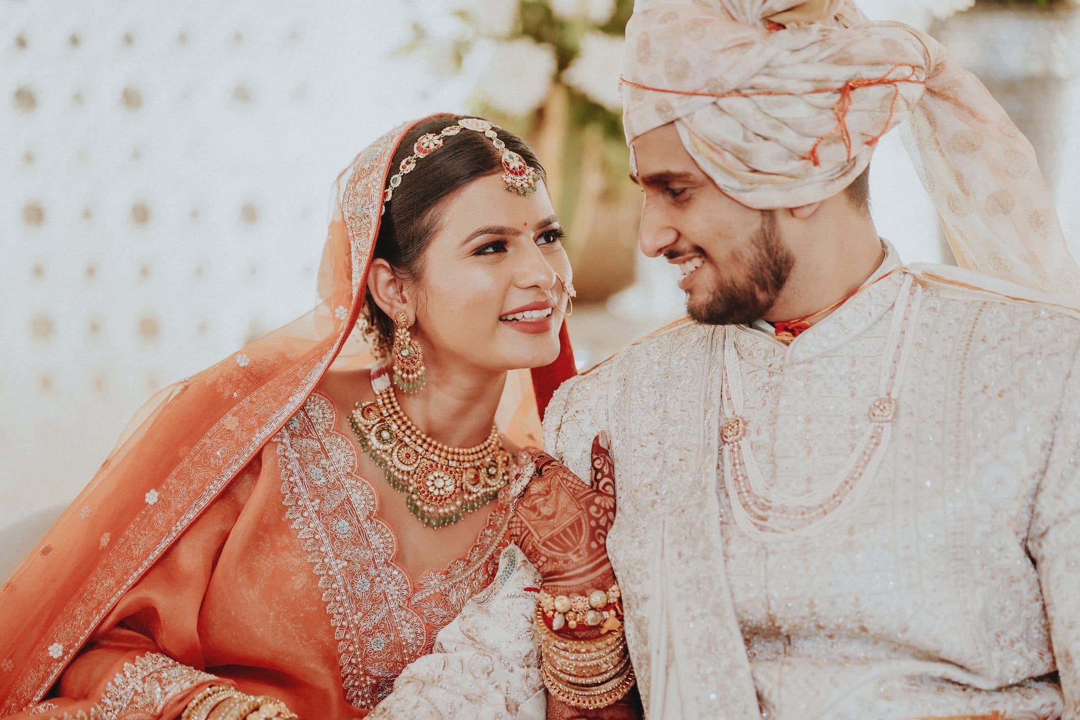 PRIYANKA — bride and groom in traditional wedding attire