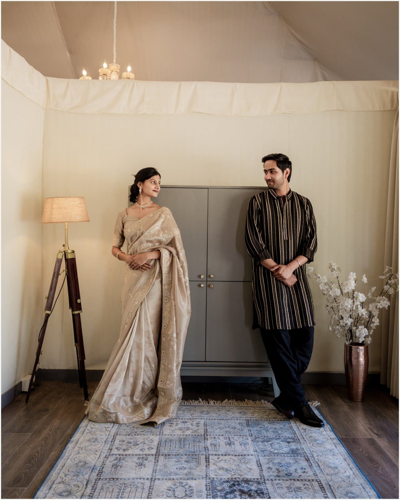KARAN & MALAVIKA on their wedding day